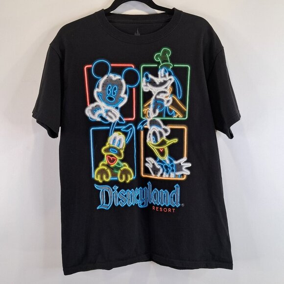 Disney Parks Disneyland Resort Character Black T-shirt Size M - Picture 1 of 7